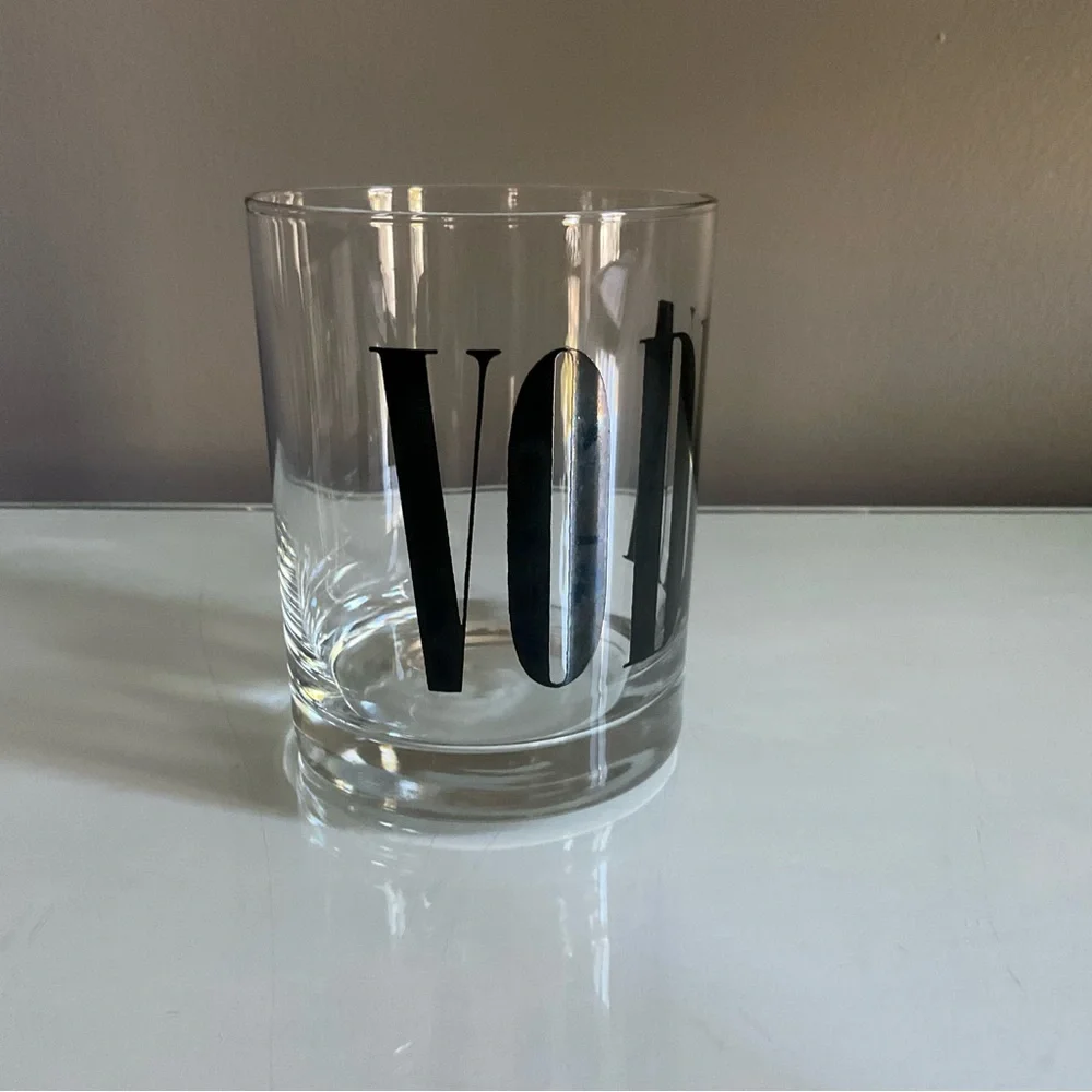 Vintage VODKA Graphic Rocks Glass